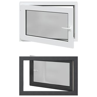 vidaXL Color Interno De Ventana De S&oacute;tano Blanco Risor 90 X 50 Cm Vidaxl
