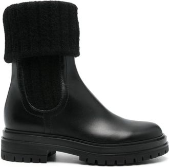 Gianvito Rossi Winter Boots - Dames - Winterlaarzen - Zwart - 41 EU - Leer - Schoenen