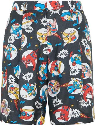 Moschino Korte Broeken, Heren, Veelkleurig, XL, Kleurrijke Comfortabele Zomer Shorts