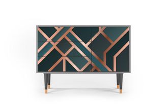 StoryZ Aparador azul-verde 3 cajones y 1 puerta L 115 cm