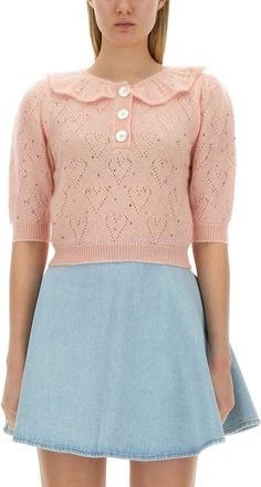 Alessandra Rich Rhinestone Sweater