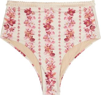 Agua Bendita Nopal Floral-print Bikini Briefs - Multicoloured - M (UK10)