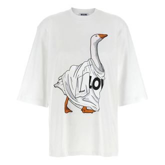 Moschino Heren, Tops, Wit, Maat: S Katoen