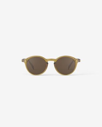 Izipizi D 48mm Pantos Sunglasses in Golden Green at Nordstrom, Size +0.00
