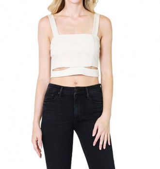 4SI3NNA Rachie Crop Top In Nude