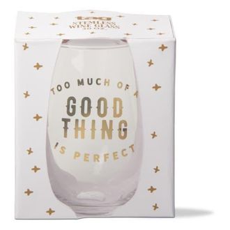Tag Good Thing Stemless Wine Glasses Set of 2 Gold Drinkware at Nordstrom