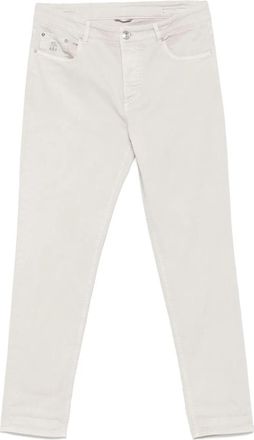Brunello Cucinelli Garment-Dyed Comfort Lightweight 5-Pocket Jeans