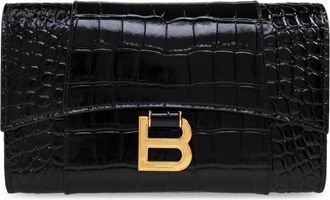 Balenciaga Schoudertas Wallet - Dames - Portefeuilles - Zwart - ONE Size - Leer - Accessoires