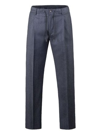 Moorer Pantaloni ANTON-FF con coulisse - Grigio