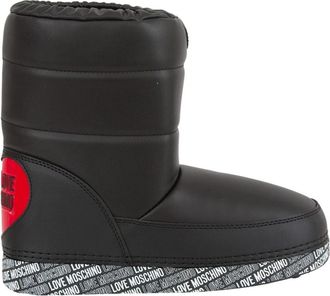 Love Moschino St. Ttod. Daily 40 Vitello+Nylon Nero Boot - Dames - Winterlaarzen - Zwart - 35 EU - Nylon - Schoenen