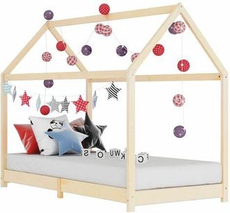 vidaXL Estructura De Cama Infantil De Madera Maciza De Pino 70x140 Cm Vidaxl