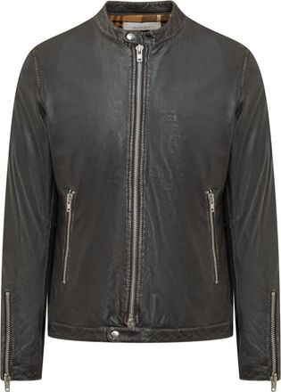 Bully Leren jas - Heren - Leren en Su&egrave;de Jassen - Zwart - 2XL - Leer - Jassen