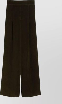 Max Mara high waist loose fit wide leg trousers