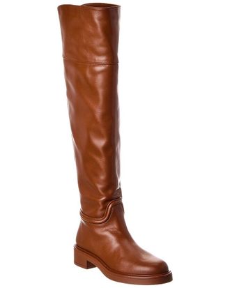 Stuart Weitzman Celia Leather Over-The-Knee Riding Boot