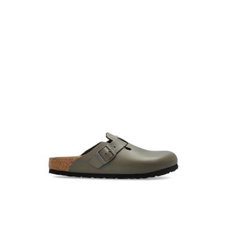 Birkenstock Boston BS - Dames - Slip ons - Grijs - 40 EU - Leer - Schoenen