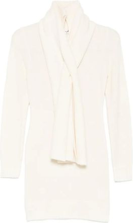 Aya Muse Abito corto Amar con sciarpa - Toni neutri