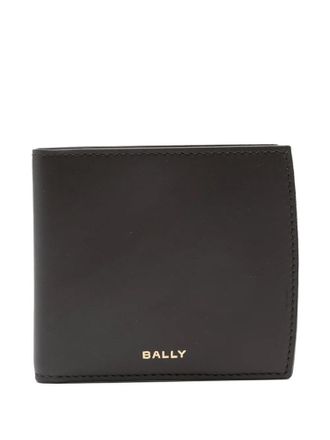 Bally Brown Embossed Logo Leather Wallet