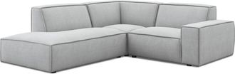 Castlery Customized Light Gray Performance Left-Facing Side Chaise Sectional Sofa by Jonathan, Castlery, Grey