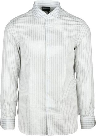 Emporio Armani Casual Overhemd - Heren - Casual Overhemden - Veelkleurig - S - Katoen - Overhemden