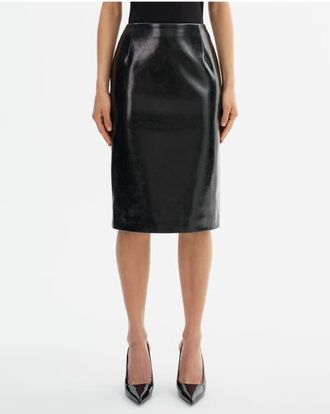 LaMarque Georgia | Faux Leather Pencil Skirt in Black at Nordstrom, Size Xx-Small
