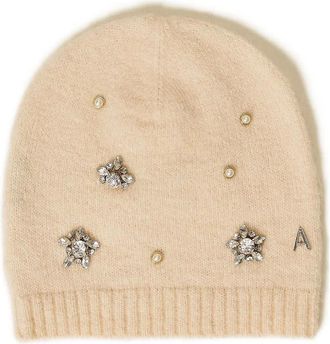 Twin-Set Berretto in maglia con decorazione - Toni neutri