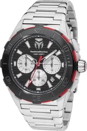 Technomarine Seven Seas Chronograph GMT Quartz Black Dial Mens Watch TM-725030