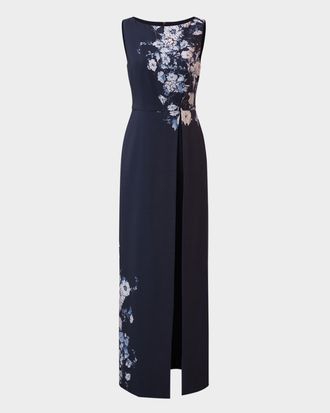 Kay Unger Esti Walk Thru Sleeveless Jumpsuit