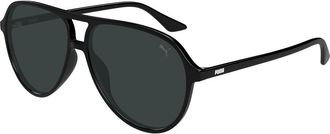 Puma PU0523S 001 Mens Sunglasses Black Size 58 - Free RX Lenses - Free RX Lenses