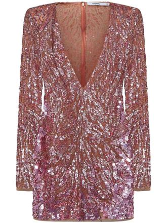 Room76 sequin-embellished mini dress - Pink