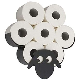 OEM Soporte Para Papel Higi&eacute;nico Con Forma De Oveja, Caja De Almacenamiento Para Toallas De Papel, 7 Rollos, Soporte De Pared Para Toallas De Papel Para C