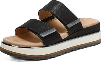 Vionic Womens Phoenix Brandie Flatform Sandals In Black