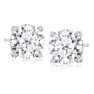 Ross-Simons Lab-Grown Diamond Stud Earrings in 14kt White Gold