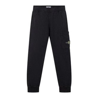 Stone Island Cargo Trousers - male - Stone Island - Sweatpants - Black - 8 Y - Kids