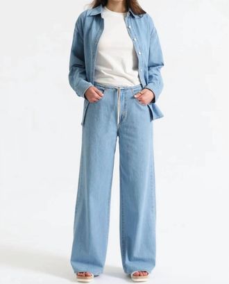 Daze Madison Wide Leg Jean In Blue