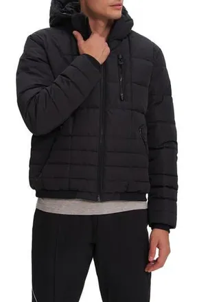 Noize Cameron Hooded Puffer Jacket in Black at Nordstrom Rack, Size Xx-Large