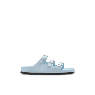 Birkenstock Florida Fresh - Dames - Sandalen - Blauw - 40 EU - Leer - Schoenen