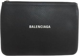 Balenciaga Pre-owned Pouch - Dames - Vintage Clutch - Zwart - ONE Size - Leer - Vintage