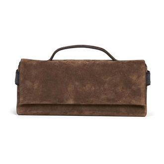 Brunello Cucinelli Essence Clutch Bag - female - Brunello Cucinelli - Handbags - Beige - ONE SIZE - Bags