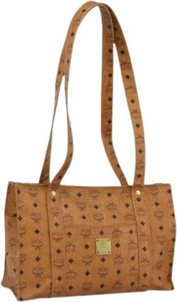 MCM Pre-owned Tote Bags, female, Brown, Size: ONE SIZE Pre-owned Shoulder Bag
