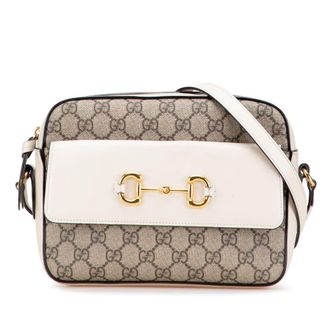 Gucci Pre-owned Gucci Small GG Supreme Horsebit 1955 Crossbody Ladies KALJJ0BY1UJD9ZHK
