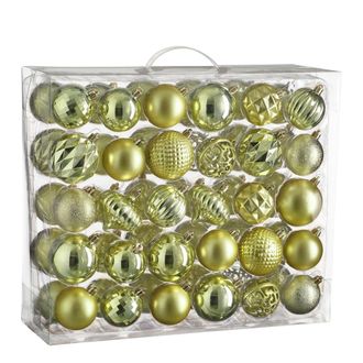 house of seasons Bola de navidad unbreakable baubles verde claro h7xb7xl7cm