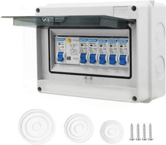 OEM Panel De Interruptores Autom&aacute;ticos De 4 V&iacute;as, Caja De Interruptores De Circuito De Fuga, Panel El&eacute;ctrico Impermeable, Interruptores Autom&aacute;ticos El&eacute;ctr
