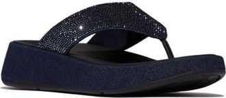 FitFlop F Mode Denim Hotfix Sandal in Dark Denim at Nordstrom, Size 11