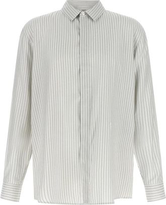 Saint Laurent Cassandre Slim Shirt - Heren - Casual Overhemden - Beige - 3XL - Overhemden