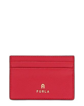 Furla Camelia Leather Card Case