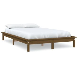 Berkfield Home Bed Frame Honey Brown 200x200 cm Solid Wood Pine