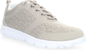 Prop&eacute;t TravelActiv Knit Lace-Up Sneaker in Taupe at Nordstrom, Size 5.5