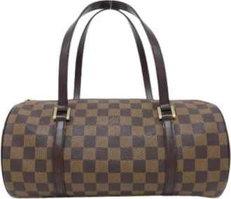 Louis Vuitton Pre-owned Handbags, male, Brown, Size: ONE SIZE Pre-owned Damier Papillon Coated Canvas Shoulder Bag