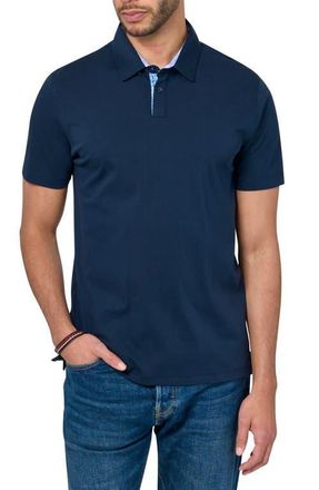 Brooklyn Brigade Slim Fit Solid Short Sleeve Polo in Navy at Nordstrom, Size Xx-Large