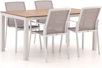 Bellagio la vita attrattiva Bellagio Dranera/Fidenza 160cm dining tuinset 5-delig stapelbaar